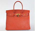 Hermes Birkin 35CM Cuckoo red clemence leather(Gold) H35CRLSG