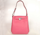 Hermes Sokelly Medium clemence leather in Peach with Silver hardware SK27LSPS