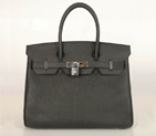 Hermes Birkin togo leather 30CM togo in Black with Silver hardware H30BJBS