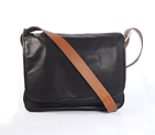 Hermes 35cm Barda men's bag Cowskin leather in Black 92118