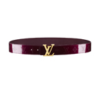 Louis Vuitton Facettes Monogram Vernis Belt M9875U