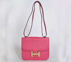 Hermes Constance Bag clemence leather in Peach with Gold hardware 8888PG