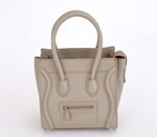 Hot Style Celine Luggage Micro Boston Bag Calf Leather Khaki 98167
