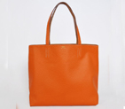 Hermes shopping bag clemence leather in Orange/Camel 1988