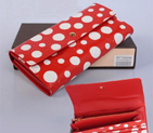 Louis Vuitton Monogram Vernis Dots Sarah Wallets M61734 Red M61734