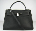 Hermes Kelly 32CM Black(silver) HKL32OOBS002