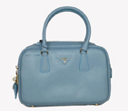 Prada Saffiano Leather Tote Bag BL1095 Blue BL1095