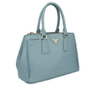Prada Saffiano Classic Tote Bag BN1801 Blue BN1801