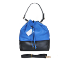 Celine Double Shoulder Bags 3385 Blue/Black 3385