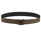 LV INITIALES DAMIER EBENE BELT M9807U