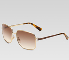medium rectangle sunglasses with horsebit detail a 249710 I3330 7003