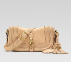 'handmade' medium shoulder bag with woven leather 263954 ANG0G 9907