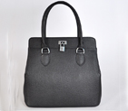 Hermes Tool box bag togo leather in Black with Silver hardware 8688