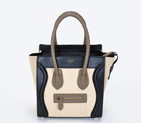 Celine Luggage Micro Boston Bag Ferrari&Suede Leather Black 98167