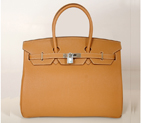 Hermes Birkin togo leather 35CM Camel togo(Silver) H35CBJSS