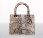 Bronze pearlised python 'Lady Dior' bag M0550OPKY M753