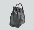 Celine Cowhide Leather Handbag 98170 Black 98170