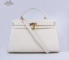 Hermes Kelly 35cm Togo Leather Bag Beige 6308 Gold Hardware 6308