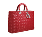 Large Miss Dior shopping bag in red leather M0570PCAL M334