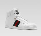 'coda' high-top sneaker with interlocking G and si 257353 ADFX0 9060