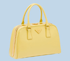 Hot Sell Prada Saffiano Leather Tote Bag BL0809 Yellow BL0809