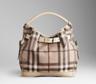 MEDIUM SMOKED CHECK HOBO BAG 36904331