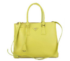Prada Saffiano Calf Leather Tote Bag BN5023 Lemon BN5023