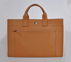 Hermes Briefcase 40CM Bag Clemence Leather Camel H100