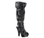 SHIMMER HIGH BOOT 10 CM/4 INCH IN SEQUIN-EMBROIDER XQ8R1JEF