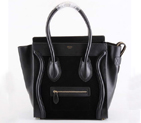 Celine Luggage Bags Jumbo in Suede Black 98170