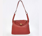 Hermes Lindy 30CM Havanne Handbags 1057 Bordeaux Leather Golden Hardware H1057