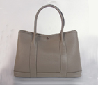 Hermes Garden party bag clemence leather in Dark Grey H0821