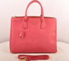 Prada Maxi Saffiano Leather Tote Bag Red 16625L