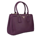 Prada Saffiano Classic Tote Bag BN1801 Purple BN1801