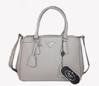 Prada Saffiano Classic Tote Bag BN1801 Light Grey BN1801