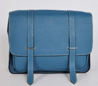 Hermes Steve 32CM Mens Bag Clemence Blue H92110