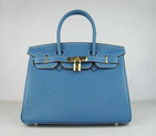 Birkin 30CM Middle Blue (gold) HBK30MBG013
