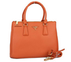 Prada Saffiano Calf Leather Tote Bag 103282 Orange 103282