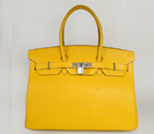 Hermes Birkin togo leather 35CM Cadmium Yellow togo(Silver) H35CYBJS