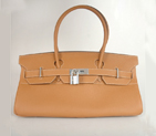 Hermes Birkin togo leather 42CM togo in Camel with Silver hardware H42BJCS