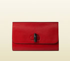 Gucci Bamboo daily leather clutch 387220 A7M0N 6523